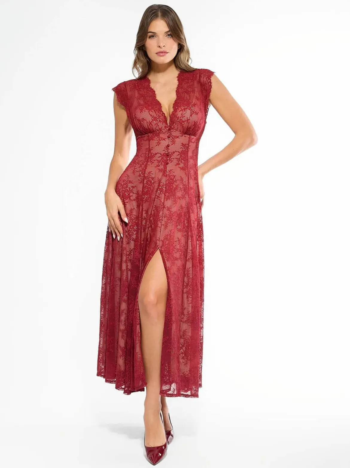 Shapewear Lace Fantasy Mini & Maxi Sculpting Dress Set