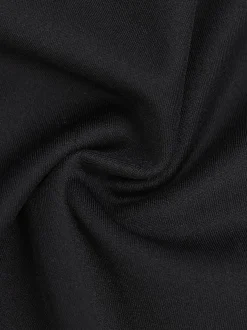 Shapewear Lace Trim V-Neck Long Sleeve Bodycon Mini Dress