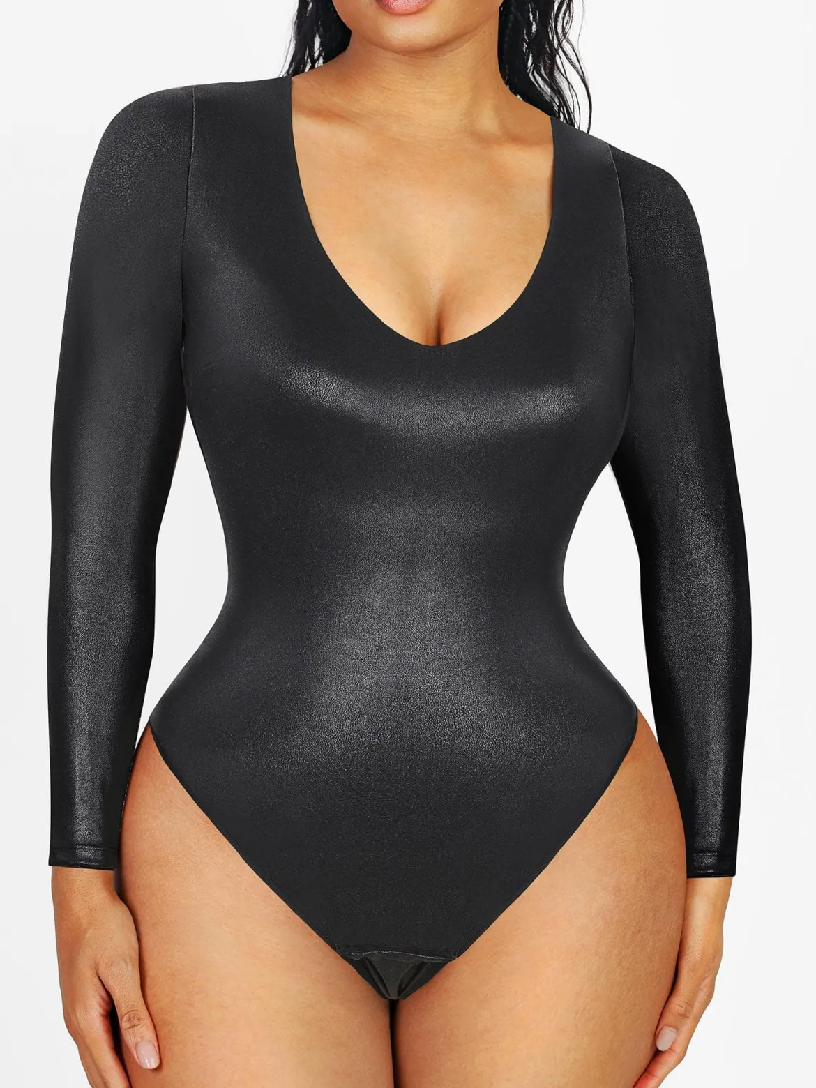 Shapewear Leather Sculpting Bodysuit or Skirt or Legging