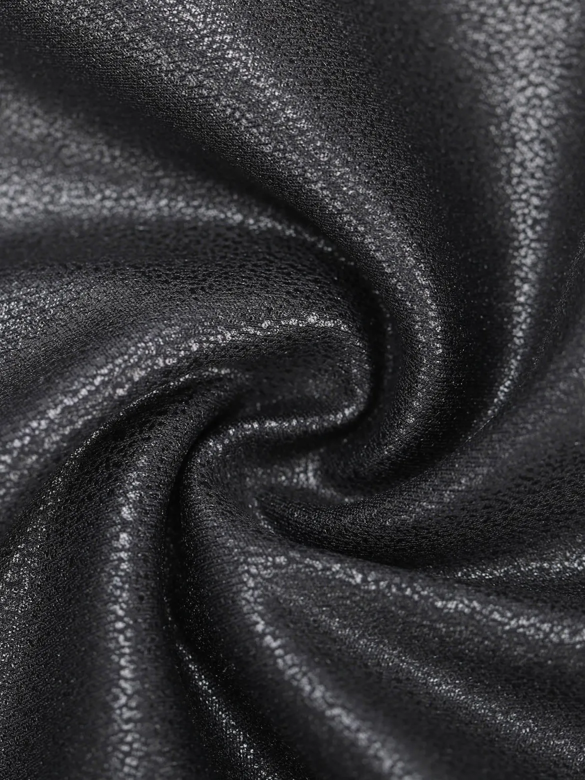 Shapewear Long Sleeve Faux Leather V-Neck Sculpting Bodysuit