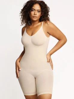 Shapewear Low Back Tummy Control Mid-Thigh Bodysuit