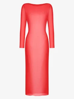 Shapewear Modal Dress Sheer Mesh Cover-Up Set