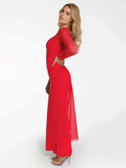Shapewear Modal Dress Sheer Mesh Cover-Up Set