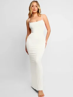 Shapewear Modal Dress Sheer Mesh Cover-Up Set