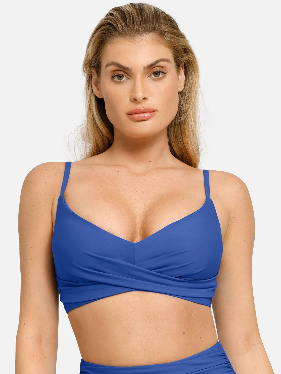 Shapewear Ruched Sculpting Bikini Top and Bottom Set