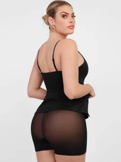 Shapewear Sculpting Wrap Midi Slip Dress