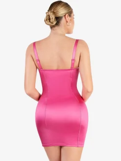 Shapewear Scuplting Satin Bustier Mini Dress