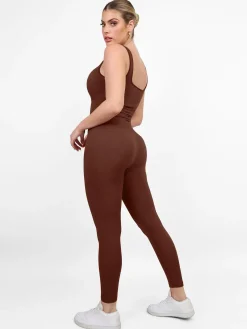 Shapewear Seamless Long Sleeve & Square Neck Sleeveless Jumpsuits