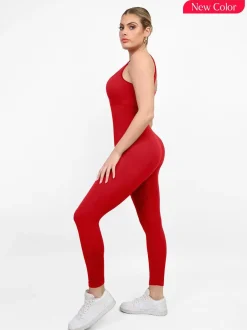 Shapewear Seamless Long Sleeve & Square Neck Sleeveless Jumpsuits