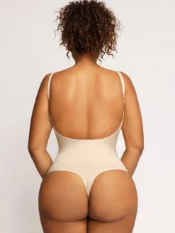 Shapewear Seamless Low Back Tummy Control Thong Bodysuit
