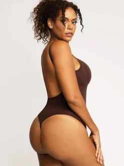 Shapewear Seamless Low Back Tummy Control Thong Bodysuit
