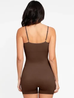 Shapewear Seamless Rib Strappy Romper