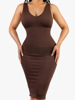 Shapewear Seamless Sleeveless Slimming Dress Set