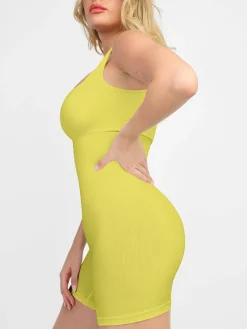 Shapewear Seamless Square Neck Smoothing Sport Romper