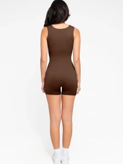 Shapewear Seamless Sweetheart Neckline Romper