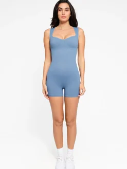 Shapewear Seamless Sweetheart Neckline Romper