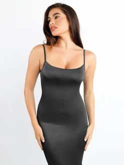 Shapewear Shine Slimming Tummy Control Maxi Slip Dress
