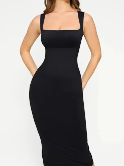 Shapewear Sleeveless Square Neck Slimming Seamless Dress