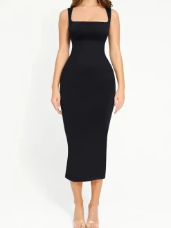 Shapewear Sleeveless Square Neck Slimming Seamless Dress