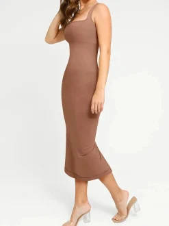 Shapewear Sleeveless Square Neck Slimming Seamless Dress