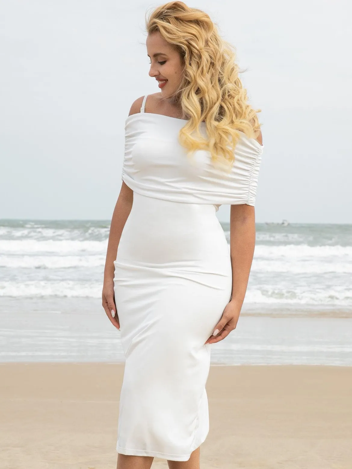 Shapewear Slimming Midi Tube Dress or Bandeau Shawl or Set