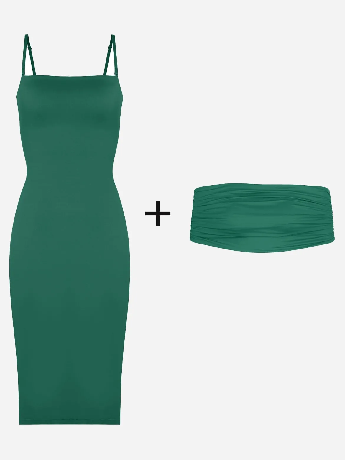 Shapewear Slimming Midi Tube Dress or Bandeau Shawl or Set