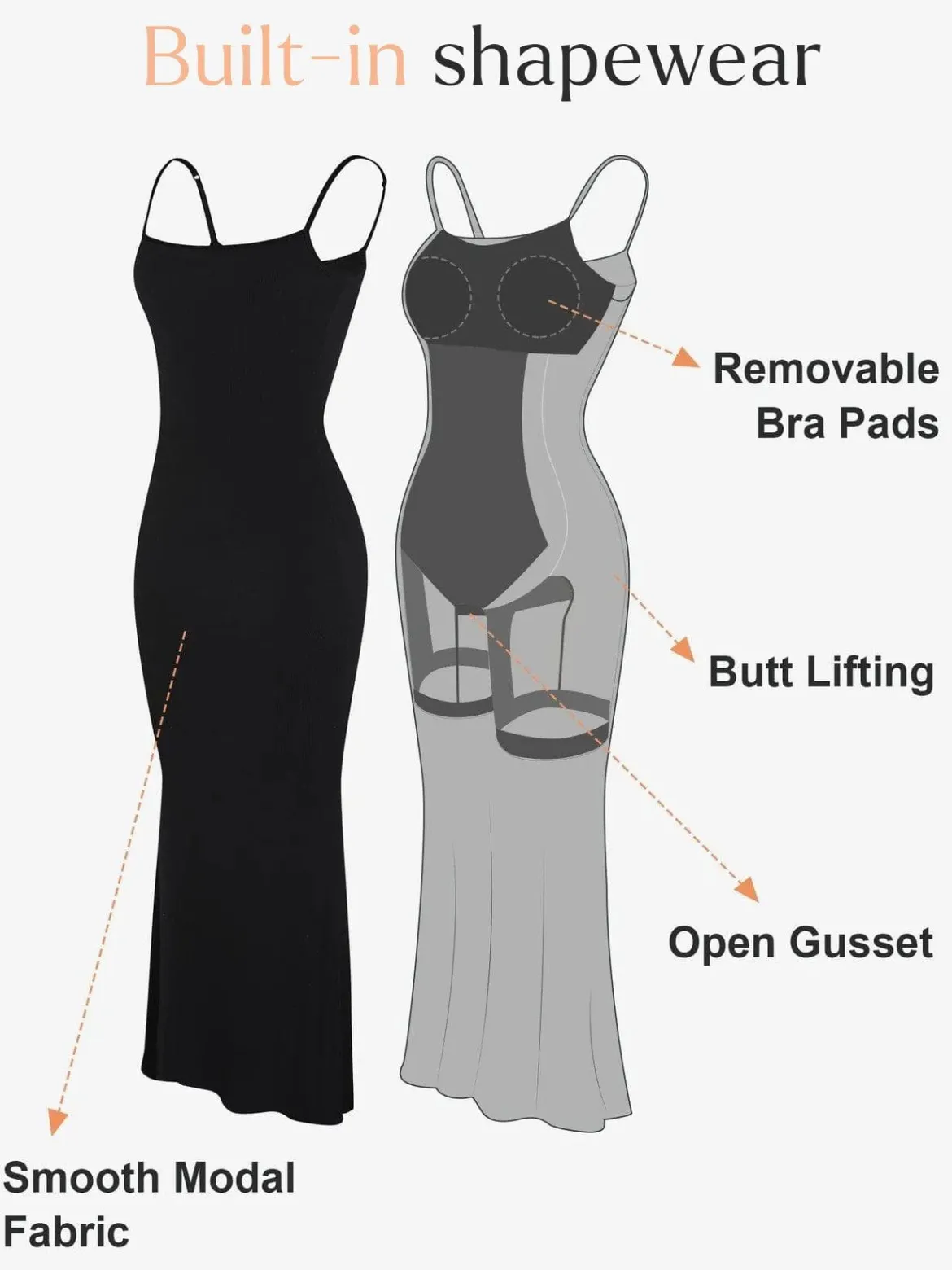 Shapewear Slimming Modal Dresses