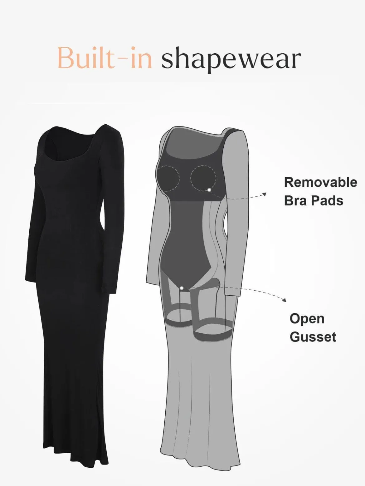 Shapewear Slimming Modal Dresses