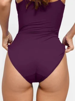 Shapewear Slimming One-Piece Swimsuit Mesh Coverup Set