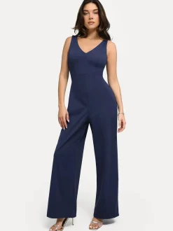 Shapewear Slimming Wide-Leg Jumpsuit