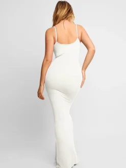 Shapewear Slip Dress Mesh Top Set