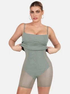 Shapewear Solid Modal Butt Lift Mini Slip Dress