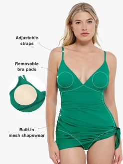 Shapewear Solid Sculpting One-Piece Swimsuit
