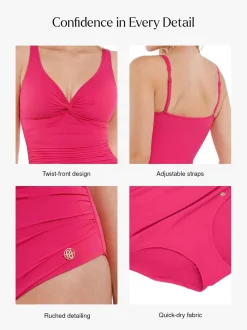 Shapewear Solid Sculpting One-Piece Swimsuit