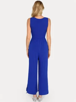Shapewear Square Neck Tummy Control Wide Leg Jumpsuit
