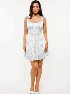 Shapewear Sweetheart Neckline Fit & Flare Mini Dress