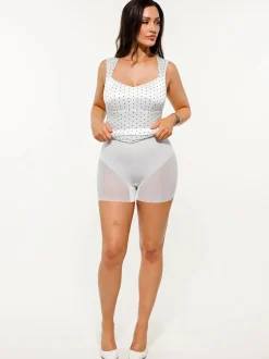 Shapewear Sweetheart Neckline Fit & Flare Mini Dress