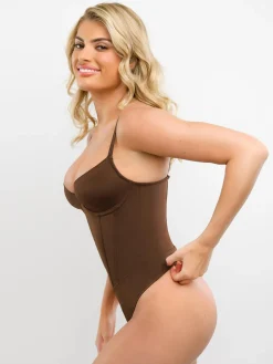 Shapewear Tummy Control Corset Thong Bodysuit