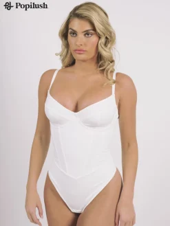Shapewear Tummy Control Corset Thong Bodysuit