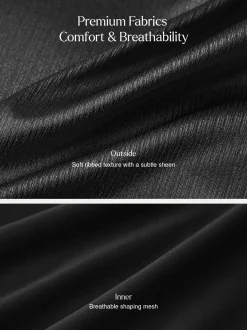 Square Neck Slimming Sculpting Maxi Dress with Sleeves