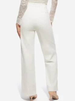 Velvet Wide-Leg Sculpting Trousers