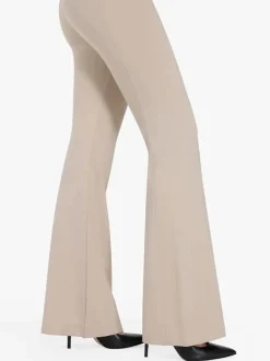 Velvet Wide-Leg Sculpting Trousers