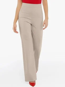 Velvet Wide-Leg Sculpting Trousers