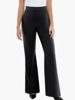 Velvet Wide-Leg Sculpting Trousers