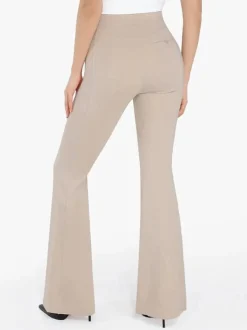 Velvet Wide-Leg Sculpting Trousers