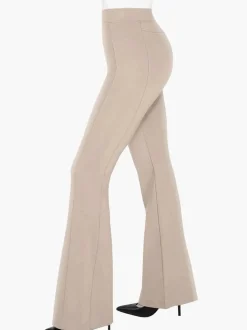 Velvet Wide-Leg Sculpting Trousers