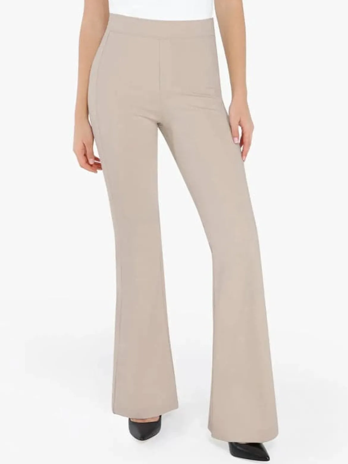 Velvet Wide-Leg Sculpting Trousers