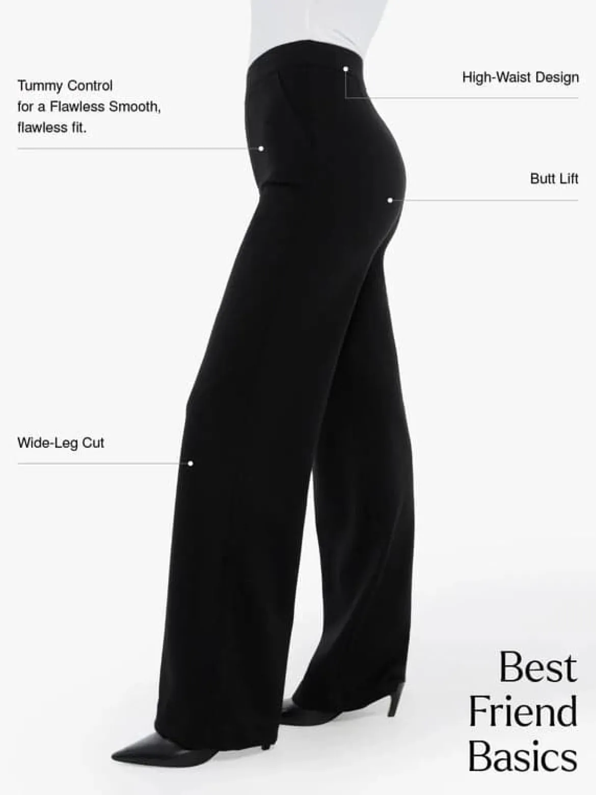 Velvet Wide-Leg Sculpting Trousers