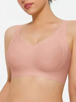 Wireless Wide Strap Everyday Supportive Push Up Comfort Bra